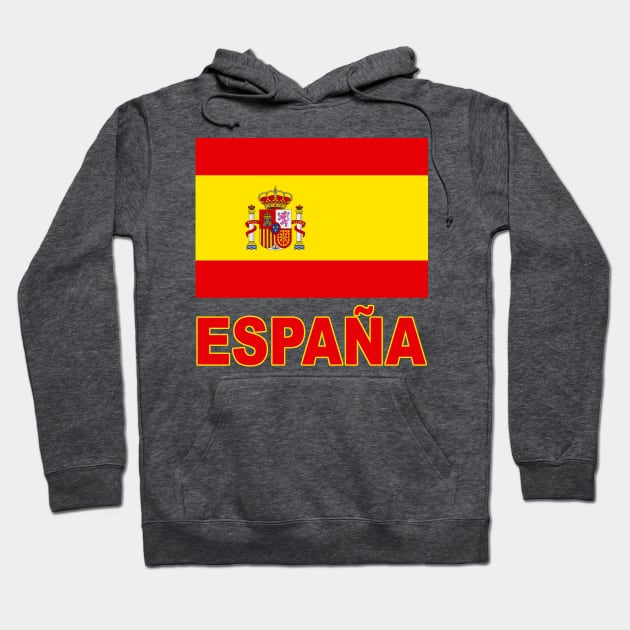 España - The Pride of Spain: Spanish Flag Design Hoodie by Naves